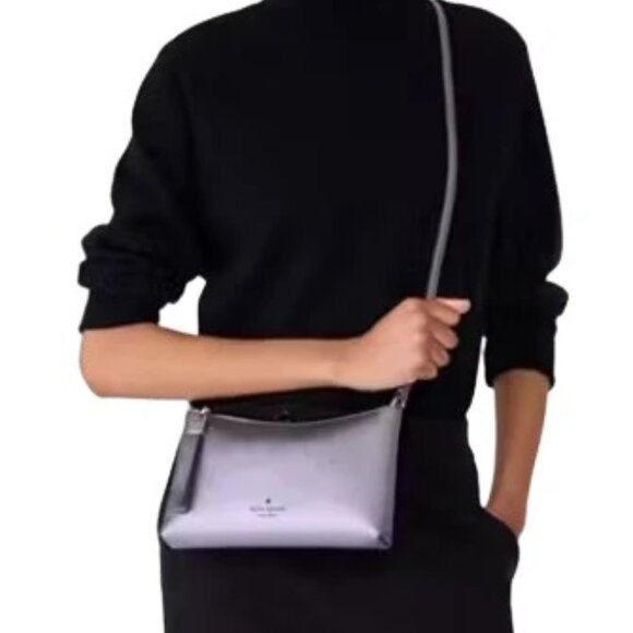 NWT Kate Spade Sadie Metallic Small Crossbody - Picture 2 of 4